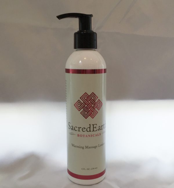Warming Massage Lotion Sacred Earth Botanicals 8oz ViVi TherapyViVi