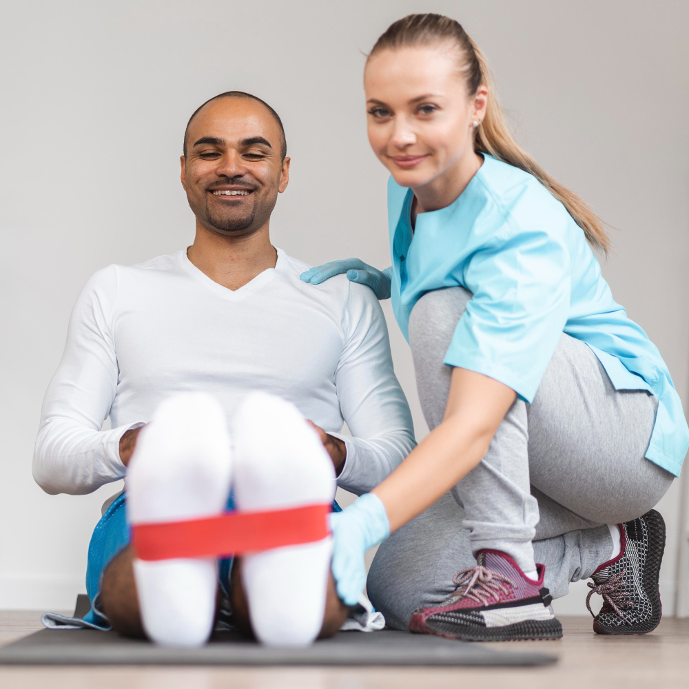 front-view-man-female-physiotherapist-doing-exercises